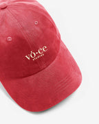 Kırmızı Soluk Efektli Şapka