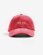 Kırmızı Soluk Efektli Şapka