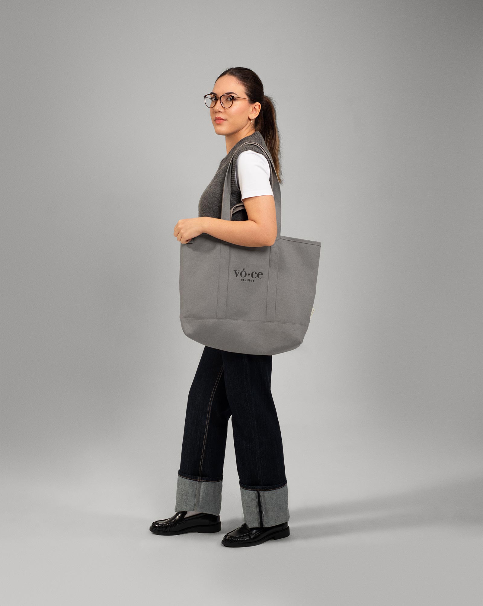Colorpop Dark Grey Kanvas Bag