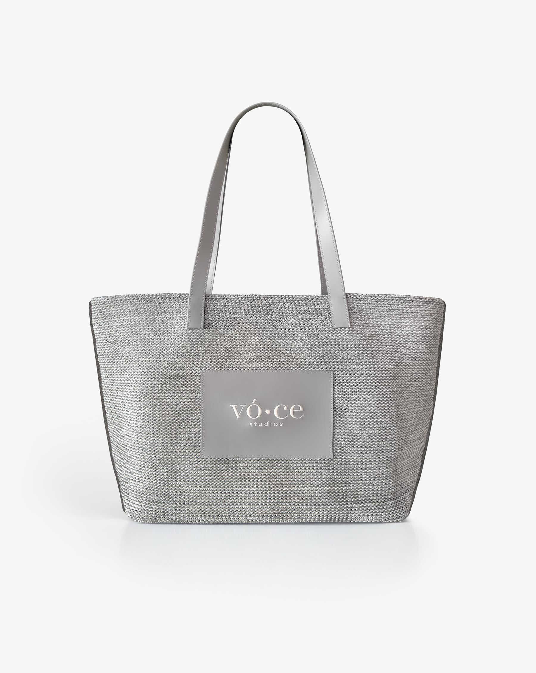 Hasır Çanta – Cool Grey