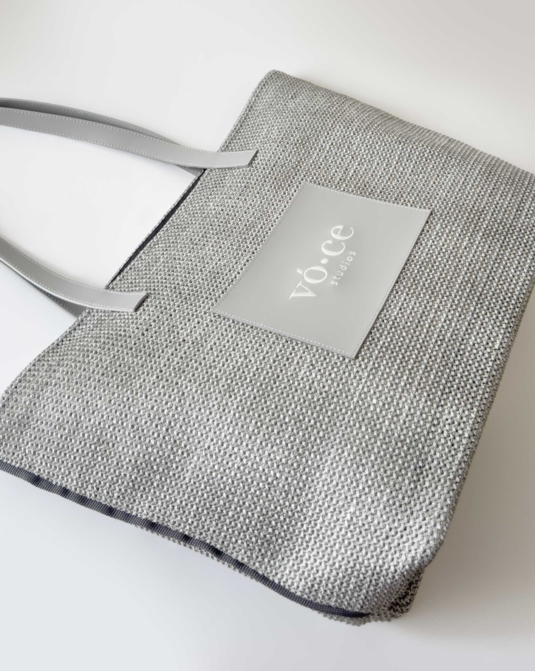 Hasır Çanta – Cool Grey