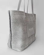 Hasır Çanta – Cool Grey