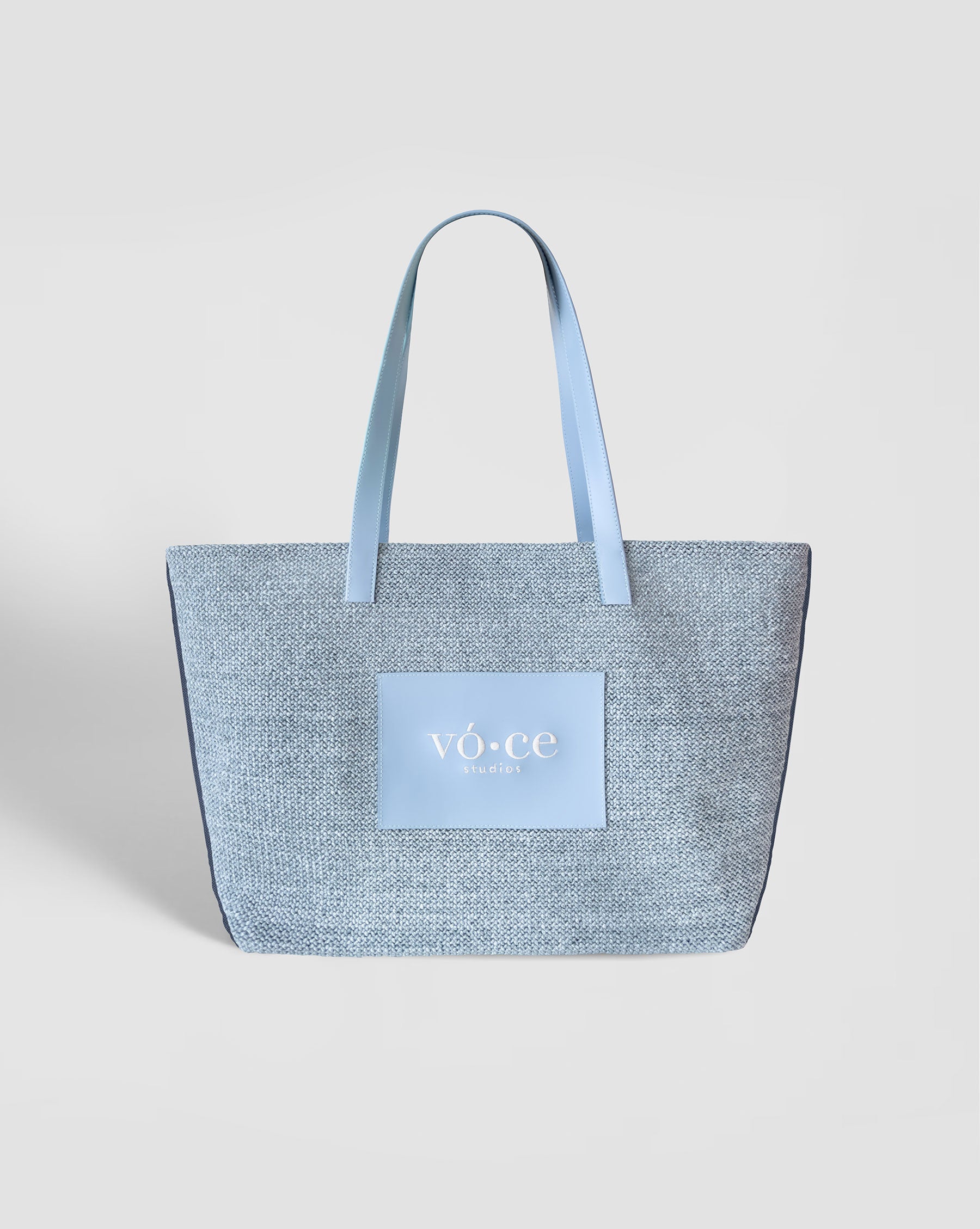 Hasır Çanta – Pastel Blue