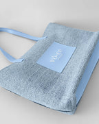 Hasır Çanta – Pastel Blue