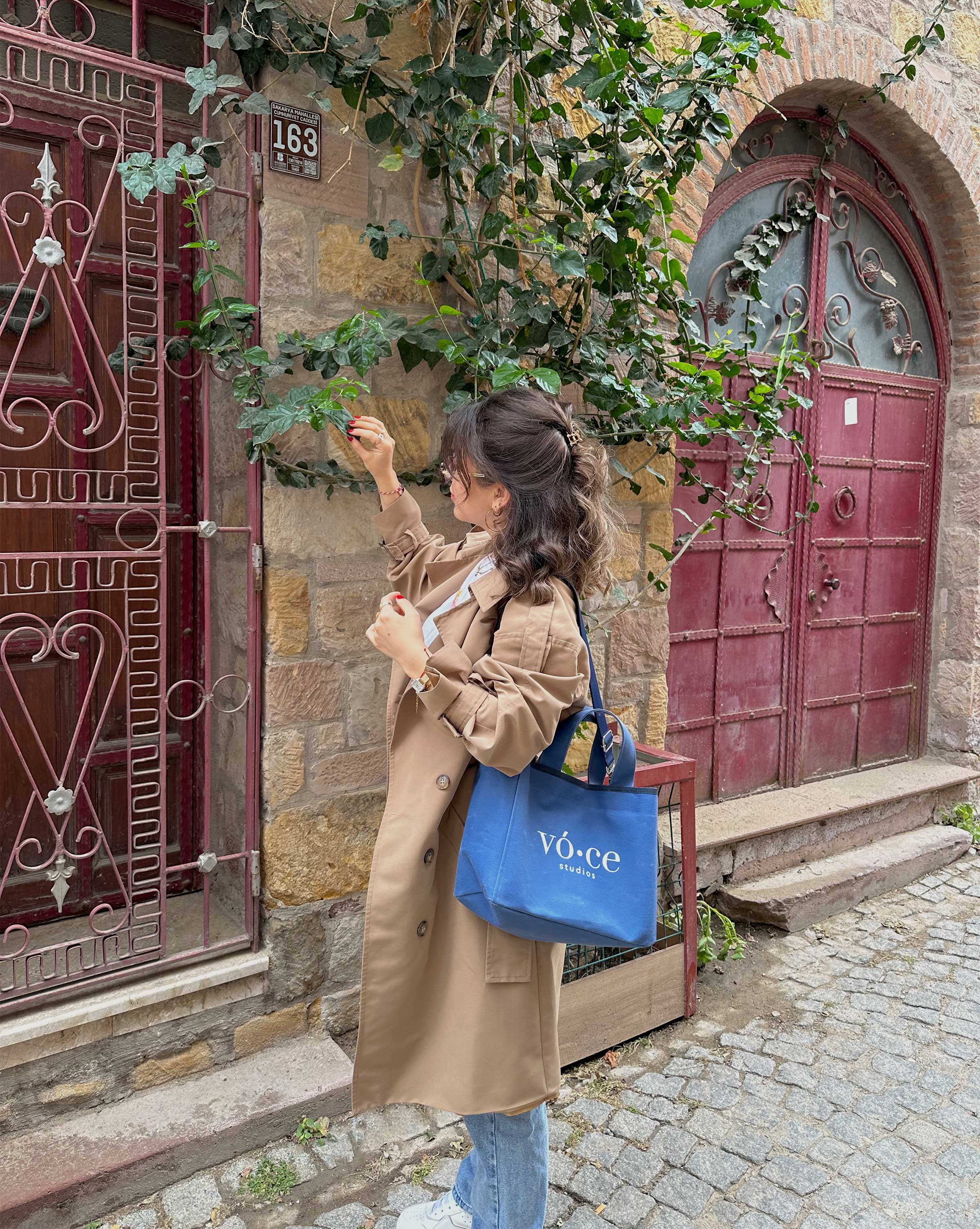 Kanvas Blue Medium Bag