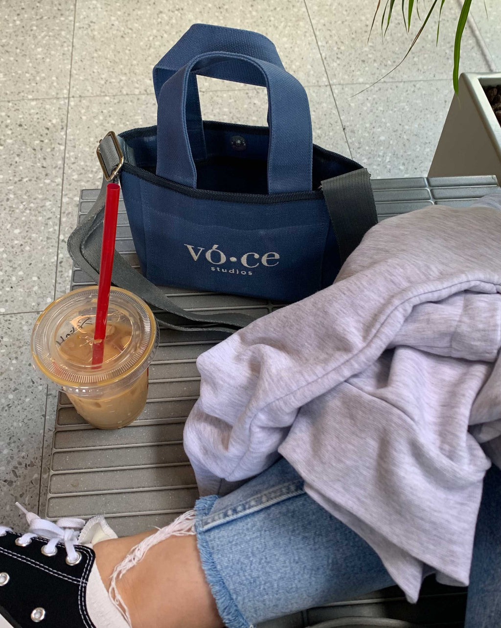 Kanvas Blue Mini Bag