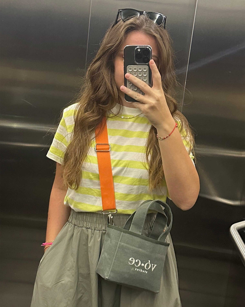 Kanvas Khaki Green Mini Bag